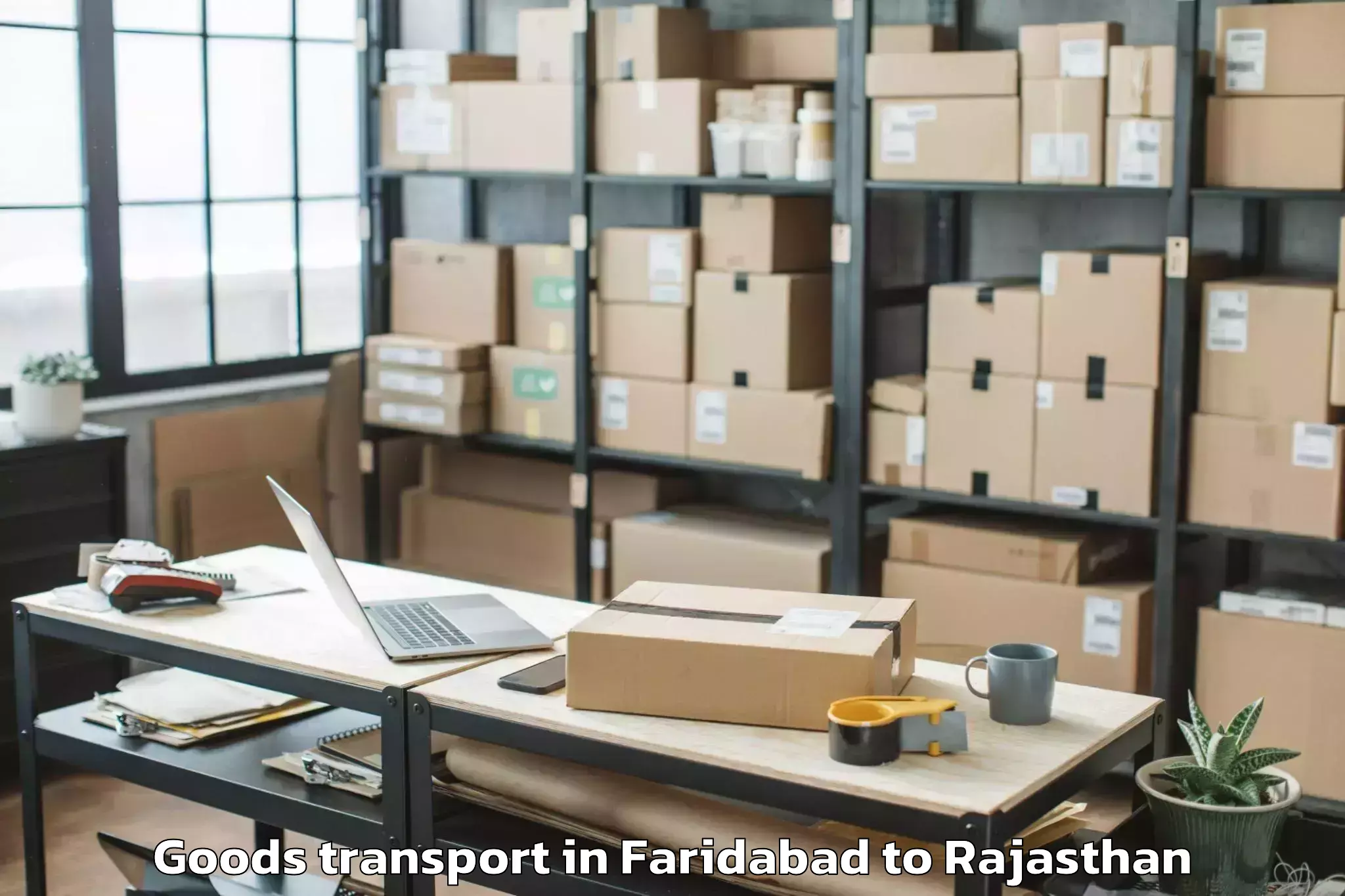 Reliable Faridabad to Jaipur National University Jai Goods Transport